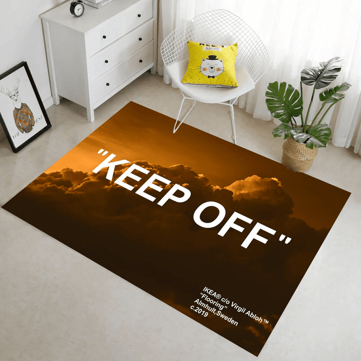 Keep Off Aging Design Keep Off Rug Cloud Pattern Colorful Rug Customized Rug Personalized Gift Home Decor Rug Living Room Rug Area Rug