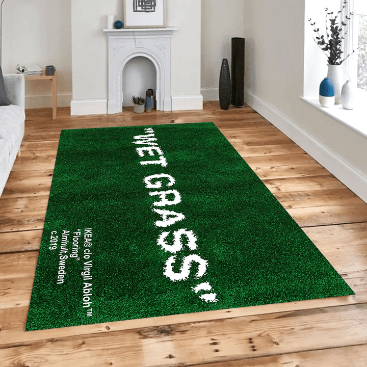 Wet Grass Rug Virgil Carpet Decor Carpet Boy Room Decor Wet Grass Gift For Him Home Decoration Popular Rug Area Carpet Modern Rug