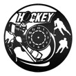 Hockey Player Sports Wall Clock Monogram Laser Cut Metal Signs