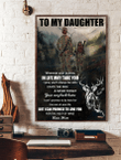 To my daughter deer hunting s painting prints SK1770 PTD Poster Canvas Art, Toptrendygear Framed Matte Canvas Prints