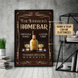 Personalized Bespoke Custom Meaningful Gift Home Bar Gather Here Decor 24x36in Poster