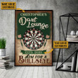 Personalized Darts Aim For A Bullseye Customized Poster 16x24in Poster
