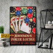 Personalized Poker Lounge Customized Poster