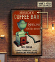 Personalized Bespoke Custom Meaningful Gift Coffee Bar Self Serve  24x36in Poster
