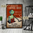 Personalized Bespoke Custom Meaningful Gift Coffee Bar Self Serve  16x24in Poster