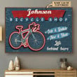 Personalized Bespoke Custom Meaningful Gift Cycling Bicycle Shop Life Behind Bar  Poster Canvas Art, Toptrendygear Framed Matte Canvas Prints