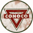 Conoco Gas Station Sign Vintage Aged OR New Style 22 Gauge Metal Sign 4 Sizes Available Vintage Style Retro Garage Art RG