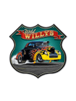3 D 1940 Wild Willys Street Rod Metal Sign 2 Sizes Vintage Style Retro Hot Rod Garage Art LG PS