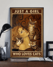 Aluminum Sign Just A Girl Who Loves Cats