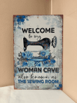 Metal Tin Sign Welcome To My Woman Cave