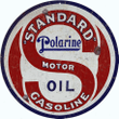 Standard Gasoline Polarine Motor Oil 4 Sizes Aged Style 22 Gauge Metal Sign Vintage Style Retro Reproduction Garage Wall Art RG