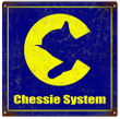 Chesapeake & Ohio Chessie System Railroad Sign 12 x 12 inches Aged Style Aluminum Metal Sign Vintage Style Retro Garage Art RG