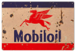 Mobiloil Mobil Oil Pegasus Metal Sign 2 Styles New OR Aged 2 Sizes Vintage Style Retro Garage Art RG