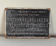 National Register Plaque For Your Historic Place Retro Metal Tin Sign  Inch