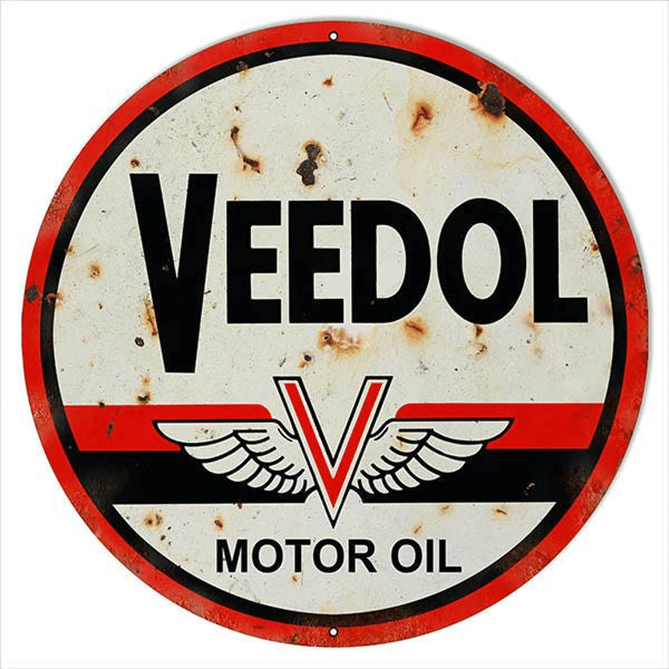Veedol Motor Oil Sign Vintage Aged Style OR New 22g Metal Sign 4 Sizes Available Vintage Style Retro Garage Art RG