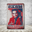 Johnny Cash Vintage Antique Style Collectible Tin Sign Metal Wall Decor Garage Man Cave Game Room Bar Fast Shipping