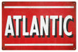 Atlantic Motor Oil Metal Sign Aged Style 2 Sizes Available Vintage Style Retro Garage Art RG