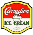 Carnation Ice Cream Custom Shape Metal Sign 18 x 19 inches vintage style retro country advertising art wall decor RG