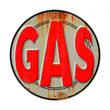 Retro Planet GAS Advertising Sign Vintage Style Reproduction Auto Car Gas Oil Garage Art Wall Decor