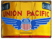 Union Pacific Railroad Sign  inches Aged Style Aluminum Metal Sign Vintage Style Retro Garage Art RG