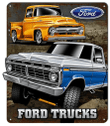 Ford Pickup Trucks Cut Out Metal Sign By Artist Scott Siebel Laser Cut Out. 13.6″ x 15.6″ 22g Steel. Vintage Retro Garage Art RG