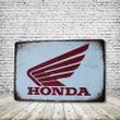 Honda Vintage Antique Style Collectible Tin Sign Metal Wall Decor Garage Man Cave Game Room Bar Fast Shipping