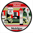 Mobil Gas Circa 1930 Sign Vintage Aged Style OR New Style 4 Sizes 22 Gauge Metal Sign Vintage Style Retro Garage Art RG