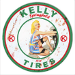 Kelly Springfield Tires Pin Up Girl Metal Sign 4 Sizes vintage style retro advertising art wall decor RG
