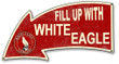 Fill Up with White Eagle Gasoline Arrow Grunge Style 26 x 14 Metal Advertising Sign Vintage Reproduction Gas Oil Garage Art Wall Decor PS564