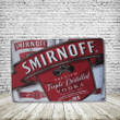 Smirnoff Vodka Vintage Antique Style Collectible Tin Sign Metal Wall Decor Garage Man Cave Game Room Bar Fast Shipping