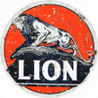 Orange Lion Motor Oil Metal Sign Vintage Style Retro Gas Station Garage Art RG