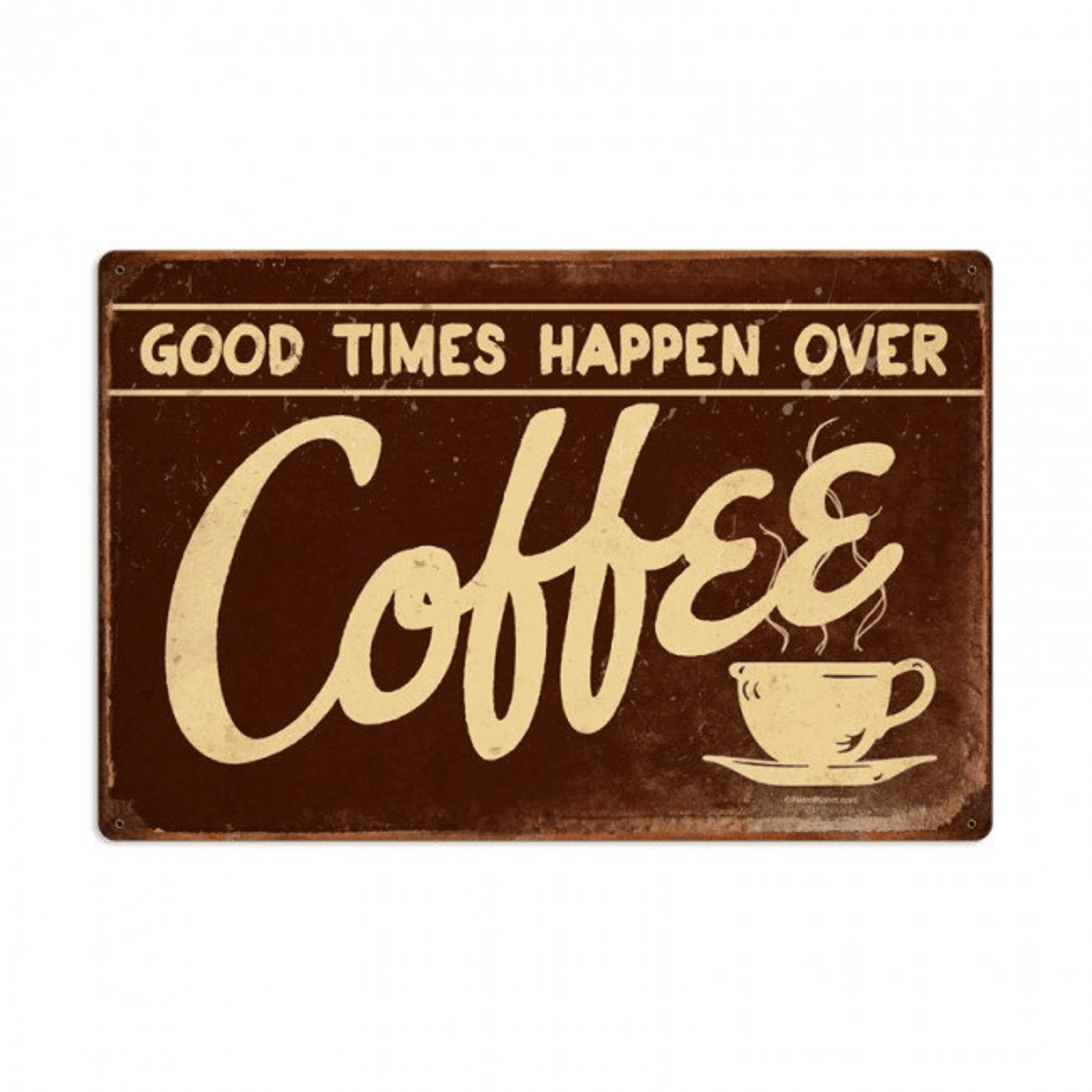 Coffee Retro Planet advertising metal sign vintage style home decor wall art