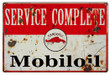 Mobiloil Gargoyle Motor Oil Sign 2 Styles New OR Aged 2 Sizes 22 Gauge Metal Vintage Style Retro Garage Art RG