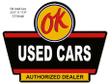 1950s OK Used Cars Laser Cutout Logo Sign New Or Aged Style 22 Gauge Metal Vintage Style Retro Garage Art RG