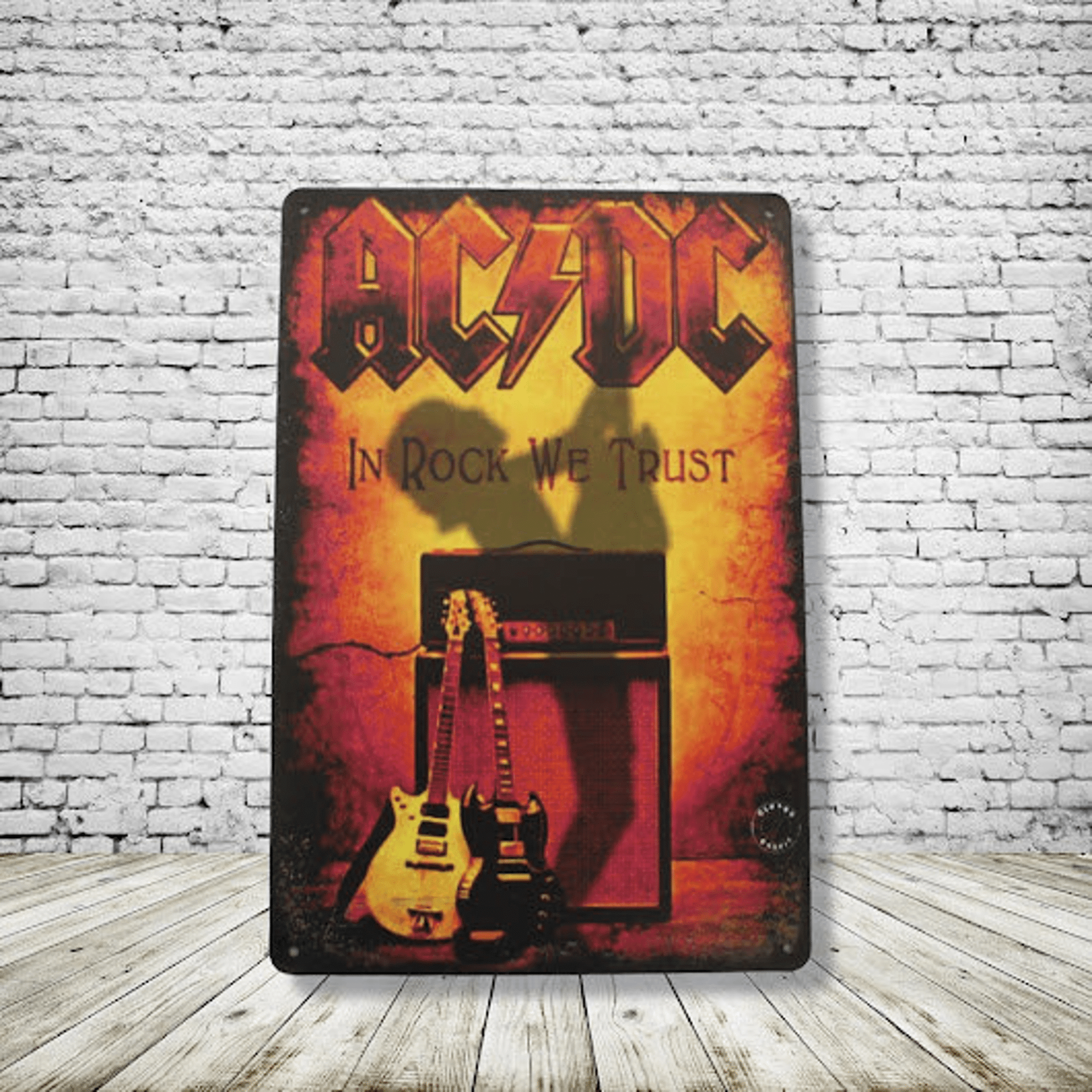AC DC Vintage Antique Style Collectible Tin Sign Metal Wall Decor Garage Man Cave Game Room Bar Fast Shipping