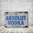 Absolut Vodka Vintage Antique Style Tin Sign Metal Wall Decor Garage Man Cave Game Room Bar Fast Shipping
