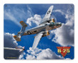 B 25 Mitchell Bomber Fighter Plane Plasma Shape Metal Sign 2 Sizes American Made Military Patriotic Wall Decor Art LG PS