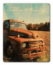 Welcome to the Country old Rusted Ford Truck Metal Sign Vintage Style Retro Home Decor Garage Art lane199
