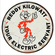 Reddy Kilowatt Metal Sign 4 Sizes Aged OR New Style vintage style retro country advertising art wall decor RG