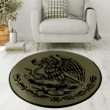 Mexico Round Rug Carpet Washable Rugs M (32In)