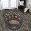 Bear Claw Hunting Custom Shape Rug, Carpet 10312
