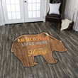 Bear Hunting Custom Shape Rug, Carpet 10647
