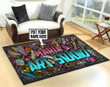 Personalized Art Studio Area Rug Carpet  Large (5 X 8 FT)