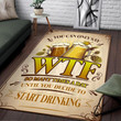 You Can Only Say Wtf So Many Times A Day Until You Just Decide To Start Drinking Area Rug Carpet  Medium (4 X 6 FT)