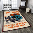 Personalized Route 66 Area Rug Carpet  Small (3x5ft)