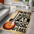 Where Words Fail Music Speaks Area Rug Carpet 2 Medium (4 X 6 FT)