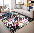 Hiphop Retro Rectangle Rug Decor Area Rugs For Living Room Bedroom Kitchen Rugs Home Carpet Flooring TTG015682