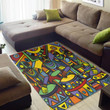 Happy Holiday African American Area Rug Home Decor