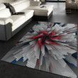 3d White Red Area Rug For Christmas, Kitchen Rug, US Gift Decor Indoor Outdoor Rugs
