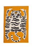 Tiger Pattern Pop Art Rug Rugs for Your Living Room Modern Art Decorative Area Rug/Beige and Yellow